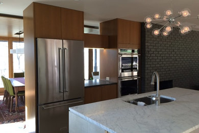 Example of a 1960s kitchen design in Other