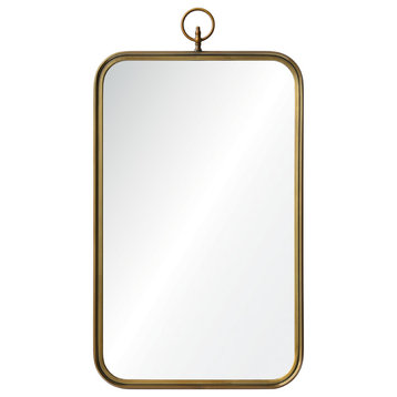 Renwil Inc Coburg - 36" Rectangular Medium Mirror, Gold Finish
