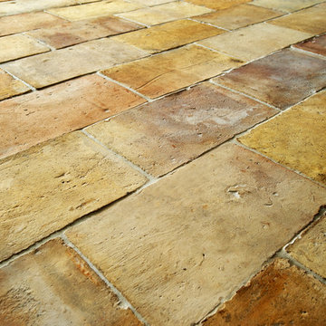 Francois & Co. - Antique Terracotta - Parefeuille Red Peach Tiles