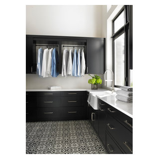 Lakeside Luxe - Beach Style - Laundry Room - Miami - by Design West