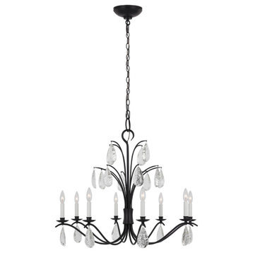 Shannon Large Chandelier, Aged Iron