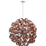Quoizel - Quoizel Ribbons 12 Light Foyer Pendant RBN2831SG - 12 Light Foyer Pendant from Ribbons collection in Satin Copper finish. Number of Bulbs 12. Max Wattage 40.00 . No bulbs included. Platinum by Quoizel is trendsetting and forward thinking at its finest, showcasing the Ribbon`s collection. This collection was constructed to resemble a swirling pattern that is unique and captivating. It comes in a variety of sizes and fixtures available in C-Polished Chrome/ CRC-Crystal Chrome/MN- Millenia/SG- Satin Copper and WT-Western Bronze finishes. No UL Availability at this time.