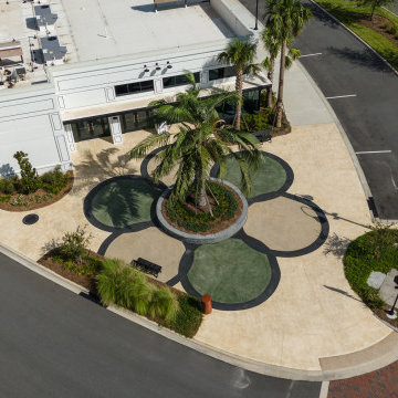 Middleton Flower Plaza | Exposed Aggregate