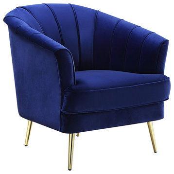 ACME Eivor Chair, Blue Velvet