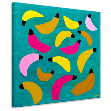 Totally Bananas Wrapped Canvas Tropical Wall Art