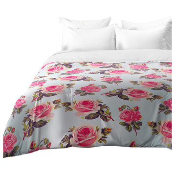 Allyson Johnson Pink Roses Comforter, King