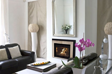 Inspiration for a contemporary living room remodel in Salt Lake City