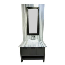 Executive Slate Freestanding Vanity - Bathroom Vanities And Sink Consoles
