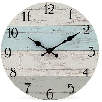 Silent Non-Ticking Wooden Decorative Round Wall Clock Quality Quartz