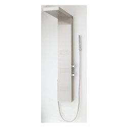 Luna Stainless Steel Shower Massage System Pulsating Massage Jets & Hand Shower - Shower Panels And Columns