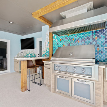 Fish Scale Outdoor Kitchen