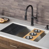 KRAUS Workstation Kitchen Sink Serving Board Set With Round Bowls