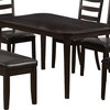 Monarch Specialties 59x36 Rectangular Dining Table in Cappuccino, Dark Wood