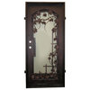 Vino Iron Door 37"x81", Square Top, Clear Glass, Right Hand Inswing