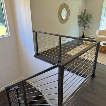 Project #137 | Maple Staircase with Stainless Steel Railing