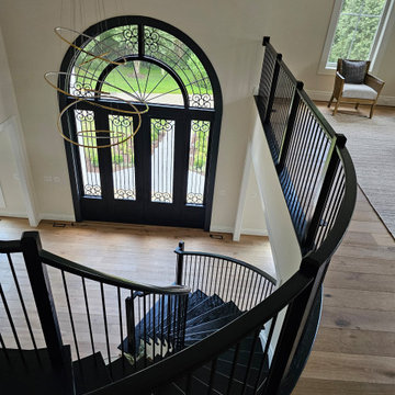 Project #130 | Curved Staircase with Wraparound Balcony