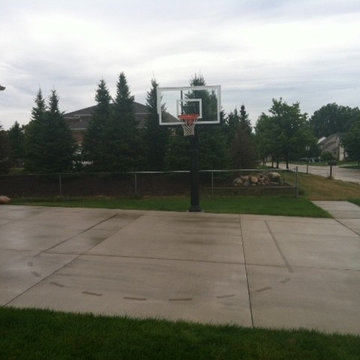 Kazem H's Pro Dunk Gold Basketball System on a 37x27 in Troy, MI