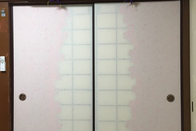 桜ヨシ紙透かし襖