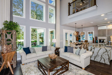 Inspiration for a timeless living room remodel in Tampa