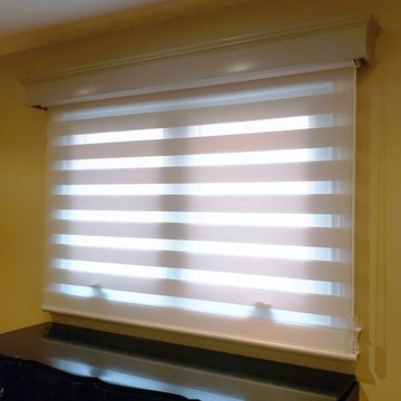 Shades With Wood Valance
