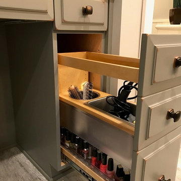 Distressed Gray Painted Vanity