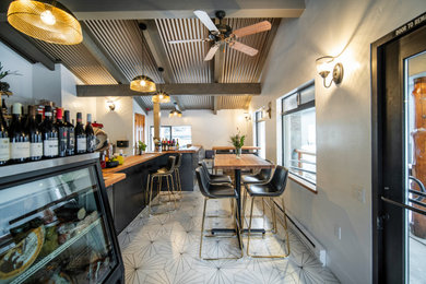 Example of a trendy home bar design in Other