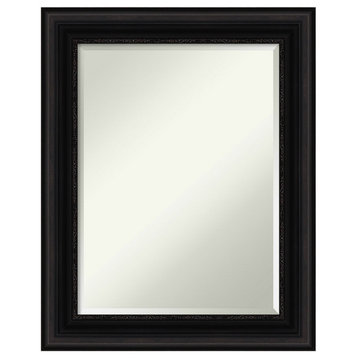 Parlor Black Beveled Wall Mirror - 23.5 x 29.5 in.