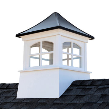 Windsor Vinyl Cupola With Black Aluminum Roof 42" x 61" by Good Directions