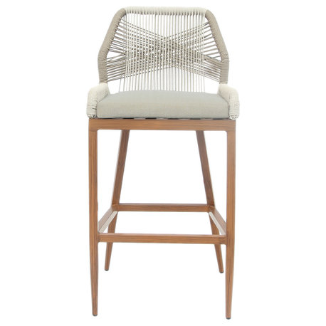 Avi Indoor and Outdoor Weather Proof Bar Stool, Counter Height Stool