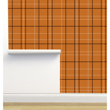 Tartan Pumpkin Wallpaper, 24"x144"