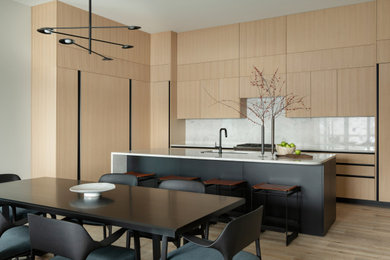 Inspiration for a scandinavian home design remodel in Other