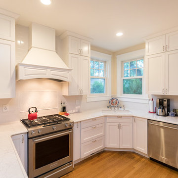 White Crisp Kitchen Remodel