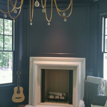 Custom Rock Fireplace