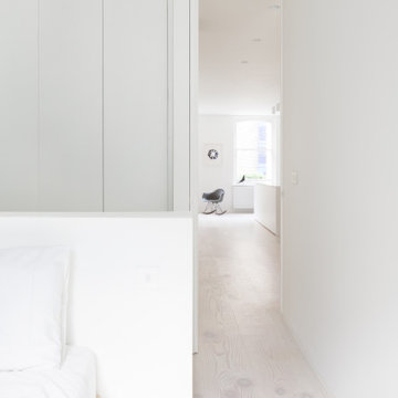 Bankside I - Minimal White Bedroom