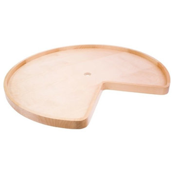 Hardware Resources LSK32H Wood 32" Kidney Lazy Susan for Cabinets - Maple