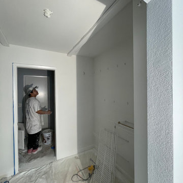 Condo Facelift, paint, smooth ceiling, can lights