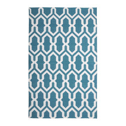 Jali Blue by The Rug Company - Area Rugs