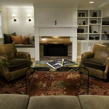 Shelving living/dining room