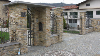 pavimentazioni e muretti in pietra naturale di Luserna