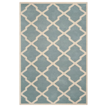 Safavieh Chatham Collection CHT735 Rug, Blue/Ivory, 8'9"x12'