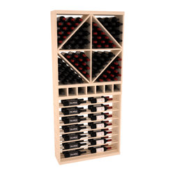 Wine Racks America - CellarVue  Horizontal Wine Rack Combo, Pine, Unfinished - Wine Racks