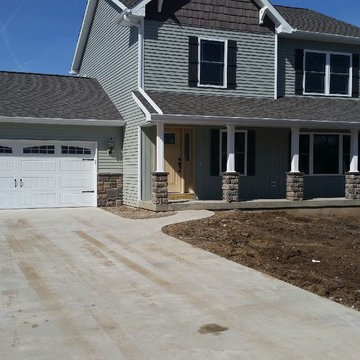 New home front elevation