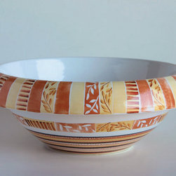 LVT 100 Tribal Hand Painted Vessel Bathroom Sink - Bathroom Sinks