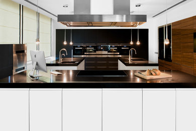 Example of a minimalist kitchen design in Other