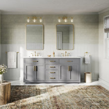 Master Bathroom with walk in shower and 72" vanity