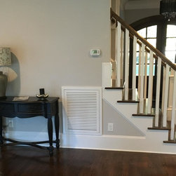 Installed Wood Return Air Filter Grille - Registers Grilles And Vents
