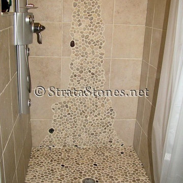 River Rock Tile Installation Gallery