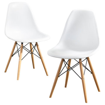 Elba White-Natural, Chair, Set of 2