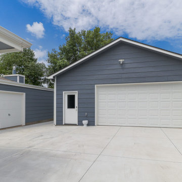 11th Street Detached Garage Build Before/Afters