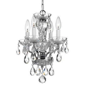 Crystorama Lighting Group 5534-CL-SAQ Traditional Crystal 4 Light - Polished